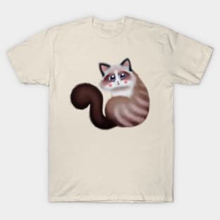 Brown Cute Kitty T-Shirt